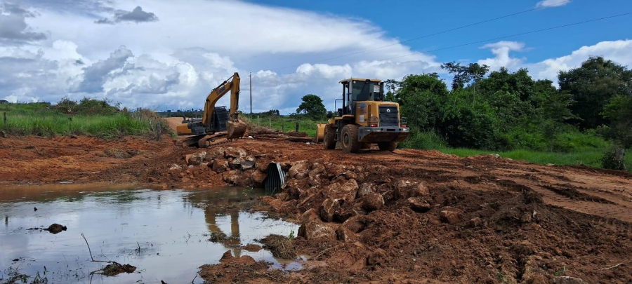 Secretaria de Obras de Terra Nova do Norte realiza importantes melhorias na infraestrutura do interior